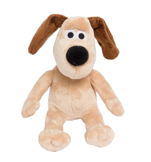 Wallace, Gromit Hund Plyslegetøj, Brun, Medium