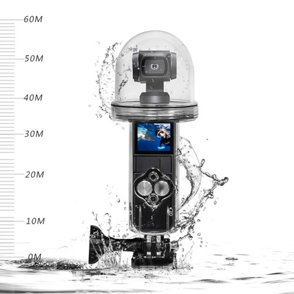 PC højkvalitets holdbart 60M vandtæt skal-etui Dykkerbeskyttelsescover Passer til DJI Osmo Pocket