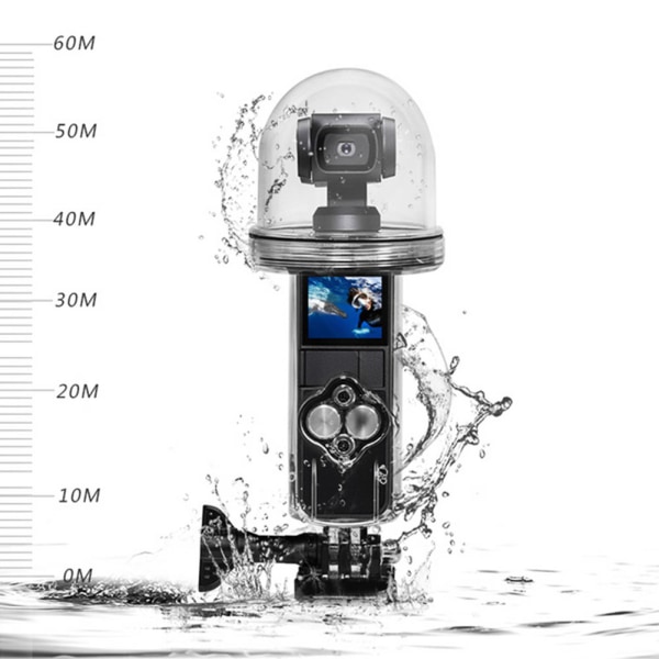PC høykvalitets slitesterk 60M vanntett skallveske Dykkerbeskyttelsesdeksel Passer til DJI Osmo Pocket