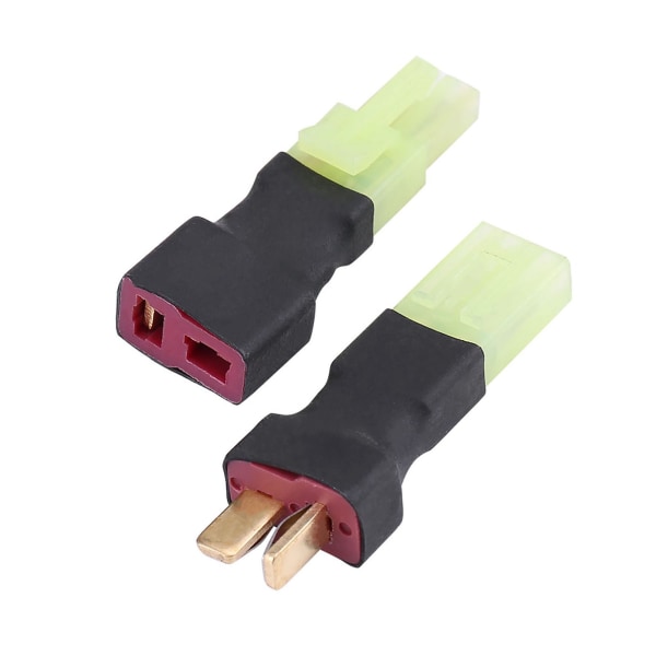 2stk/Set Trådlös T-kontakt Hane/Hona till Mini Tamiya Hona/Hane Kontaktadapter