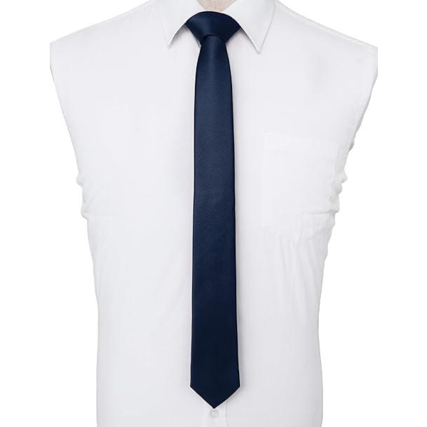 Syaani väri-miesten solmio 6cm kapea ohut