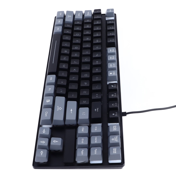 Pelinäppäimistö USB 87 -näppäimet RGB-taustavalaistu kelluva näppäimistö Kontrasti väritilaa säästävä langallinen näppäimistö kannettavalle tietokoneelle