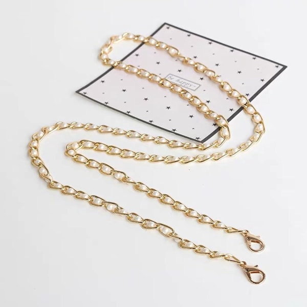 2-pak pungkæder med perler, erstatningspungkæder, 120 cm pungkæde til punge