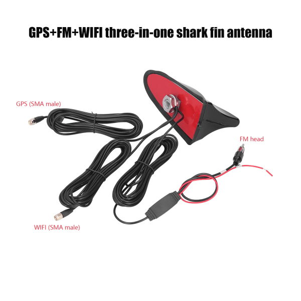 Universal 3-i-1 Bil GPS+FM+WIFI Radio Signal Takantenn för Husbilar Lastbilar SUVs