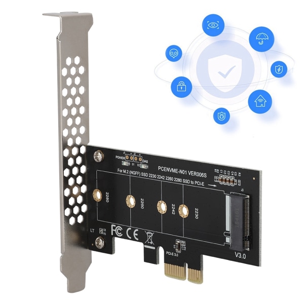 PCI-E til M.2 Udvidelseskort Konverter til M2 NGFF NVME Harddisk