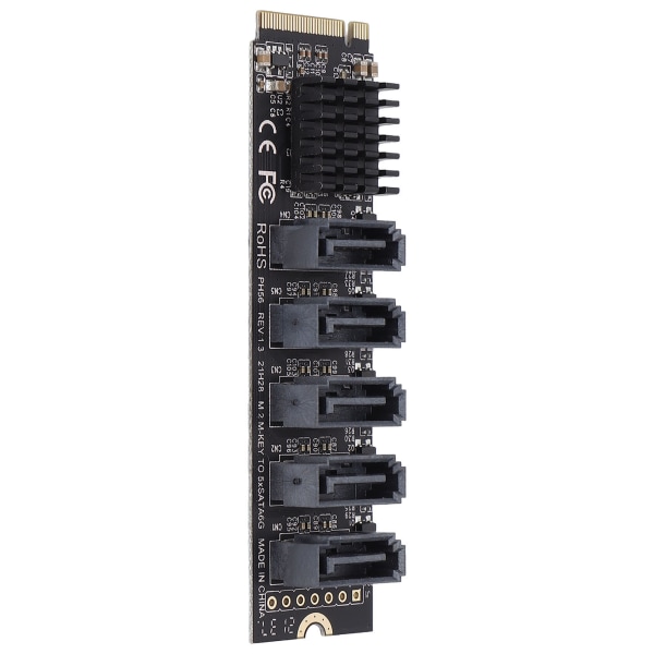 PH56 M2 PCIE 3 5 Port Hard Disk Udvidelsesadapter Kort Support PM Funktion Computere Tilbehør