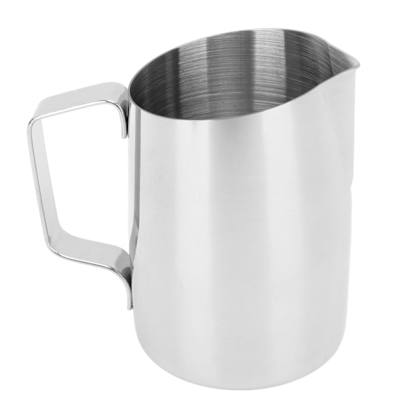 Melkeskummerkanne 450ml 201 Rustfritt Stål Indre Skala Kaffe Dampende Melk Kremerkopp for Hjemmekafé