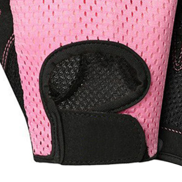 Träningshandskar för Fitness, Armbandsövningar för Män och Kvinnor, Handskar för Viktlyftning, Cykling, Träning, Halvfinger, Rosa, Storlek M