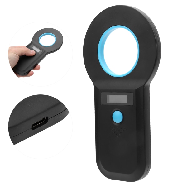 Animal Chip Reader Microchip Bluetooth Scanner til RFID bærbar håndholdt 134,2Khz/125Khz genopladelig