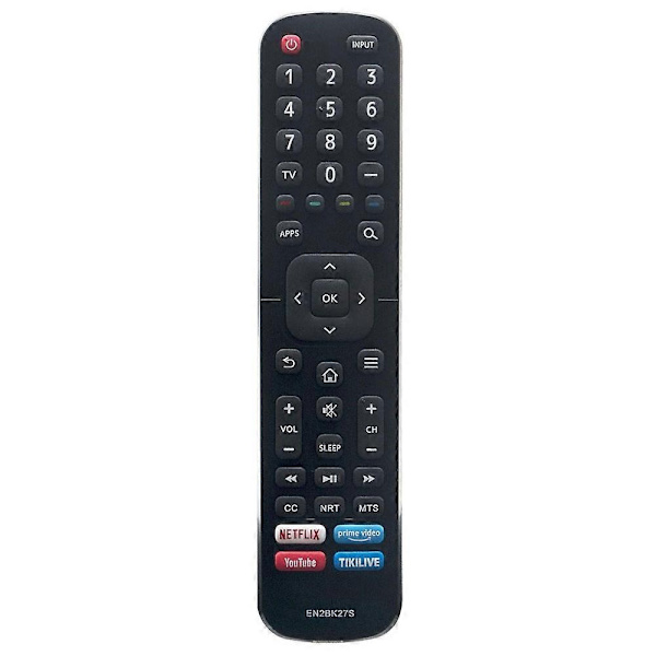 Type A EN2BK27S Remote Control for Hisense TV Battery Powered TV Remote Control
