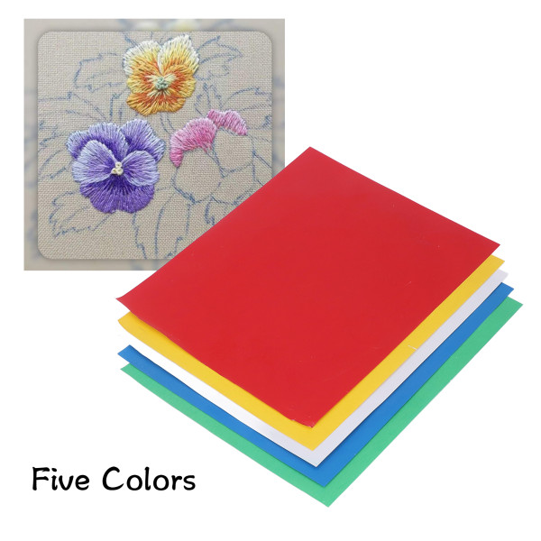 5 kpl siirtopaperi Viisi väriä vesiliukoinen hiilipaperi kirjontakuvioinen jäljityspaperi tee-se-itse askarteluprojekteihin