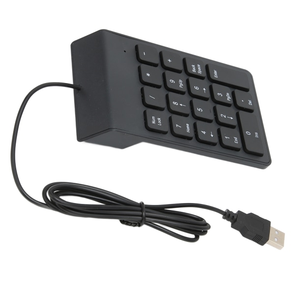 Numerisk tastatur USB Mini 18 taster Numerisk tastatur Passer for PC-stasjonære bærbare datamaskiner