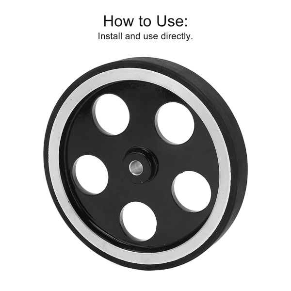 Längdmätarhjul 6mm öppning encoder mätartillbehör för räknemätning BEM-P14-300-XJL-Svart-2 stycken