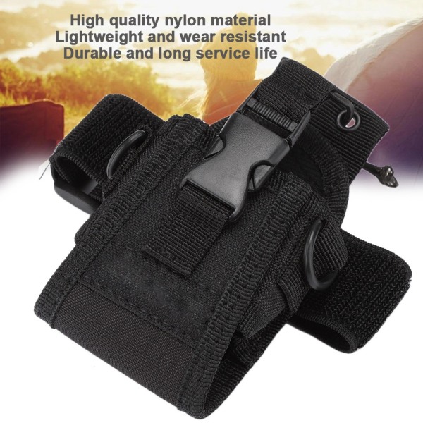 Kannettava ulkokäyttöön tarkoitettu nylon walkie-talkie-laukun kantolaukku Baofeng UV 5R UV 5RA UV 82 UV B5:lle