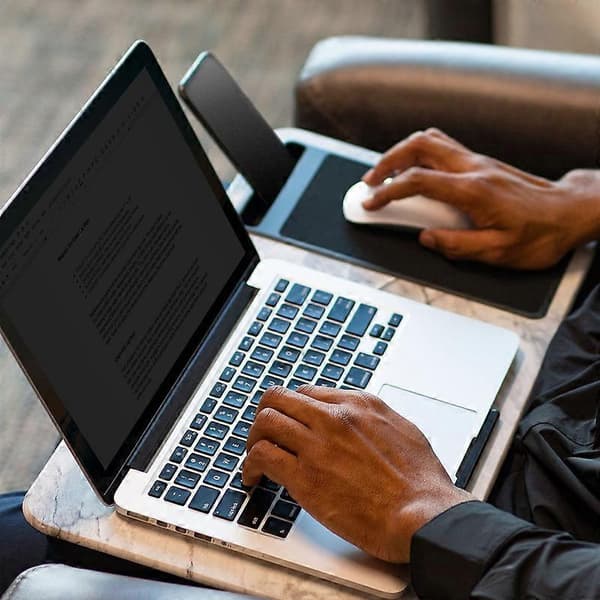 Home Office Lap Desk with Device Ledge, Mouse Pad, and Phone Holder