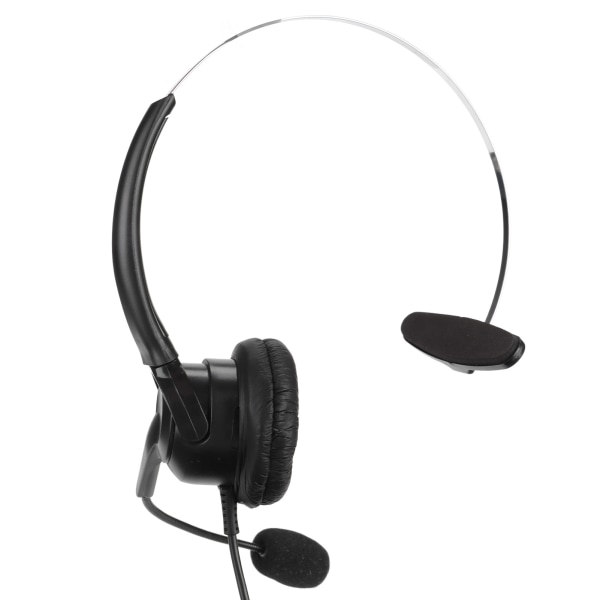 Telefonheadset RJ9 hörlurar med 330° justerbar mikrofon för hem- och callcenter fast telefon på kontoret