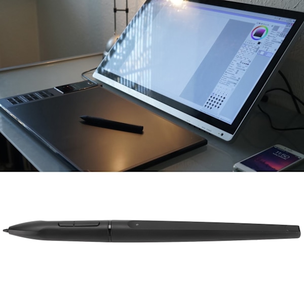 Huion Stylus-kynä G10T:lle - 8192 painetasoa, 2 pikapainiketta, automaattinen lepotila