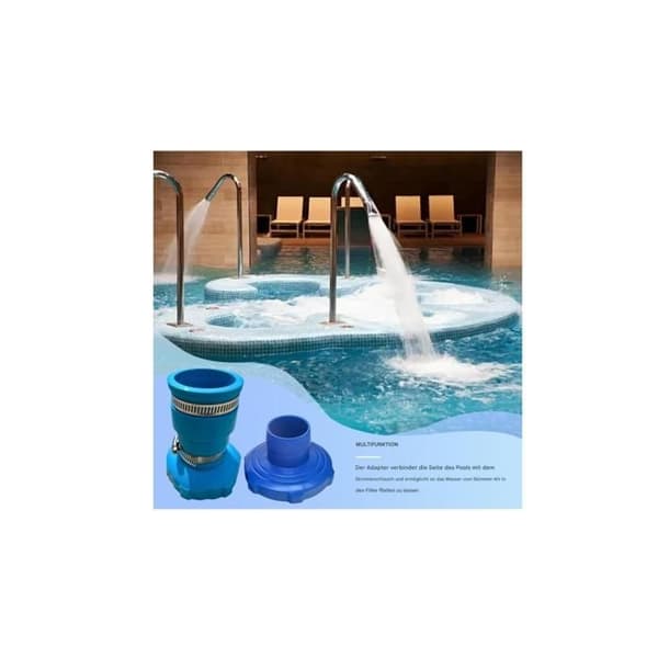 Pool Skimmer sugeslangeadapter, Step-Up poolslange-koblingsstykke