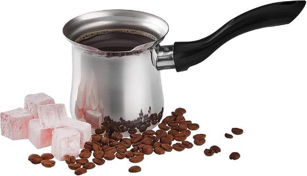 Tyrkisk kaffekande | Kaffemaskine i rustfrit stål | Smørvarmer Sauce | Lille gryde til komfur