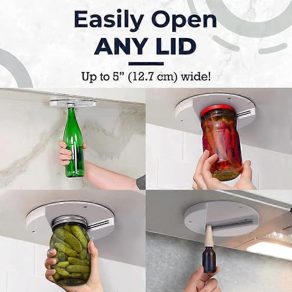 Jar Opener for Seniors - Under Cabinet Jar Opener for Weak Hands
