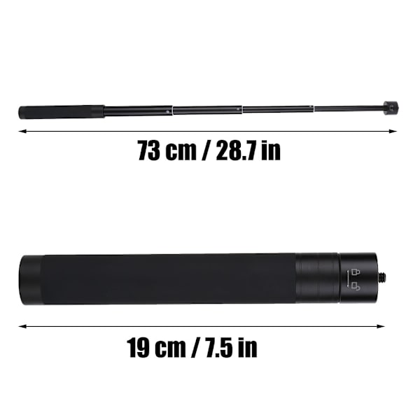 Säädettävä jatkovarsi teleskooppinen tanko monopod Feiyu G5 WG2 SPG -vakaimelle