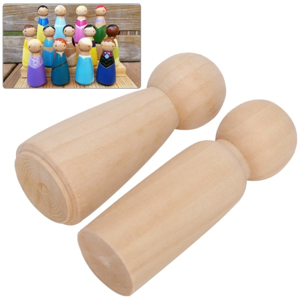 20 kpl Innovatiivisia nukkemarionetteja käsitöitä koristeita tee-se-itse puinen lelu perheelle / koulu / yhteisöJM01895