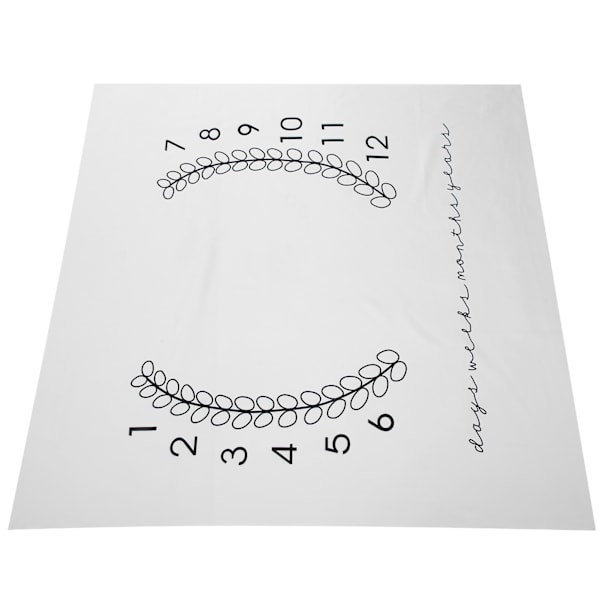 Kalender Baby Fotografi Bakgrund Filt Baby Månadslekmatta Fotografering Rekvisita #2 100 x 120cm