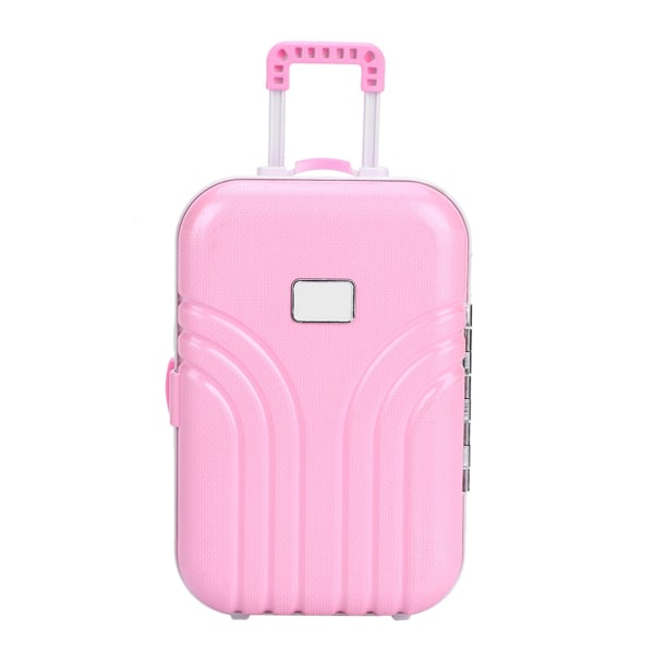 Babykoffert leke Søt rullekoffert i plast Mini bagasjeboks (rosa)