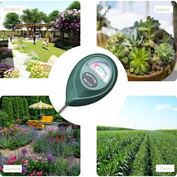 Fugtighedsmåler til planter, Hygrometer til urtepotte, have, gård, ingen batterier påkrævet