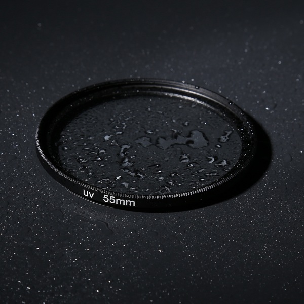 55 mm UV Ultra Violet Filter Glaslinsskydd för Canon Sony Nikon Pentax