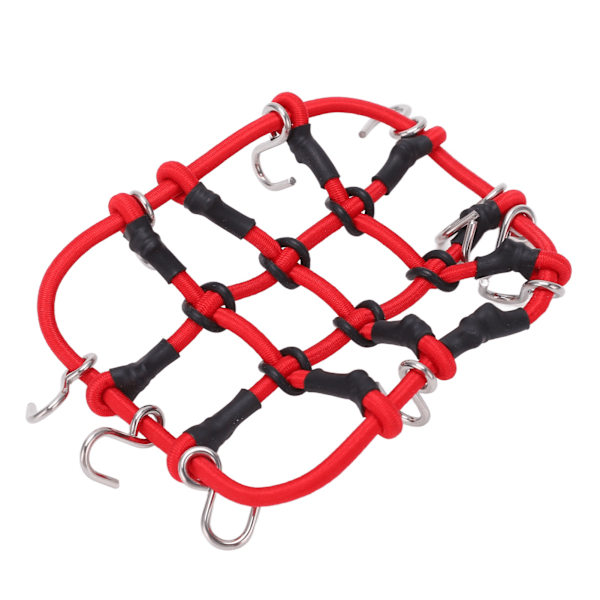 RC Elastic Bagage Net Simulering RC Bagage Takhållare Nät med krok för Xiaomi Jimny Fjärrkontroll Bil Röd