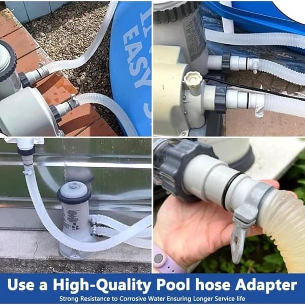 32-38 mm poolslangsadapter, pumpkoppling, kompatibel med Intex