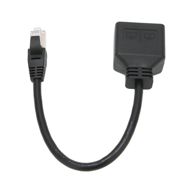 Fremragende 1 til 2 Port RJ45 Ethernet Adapter Kabel Forlænger til CAT7 Netværk