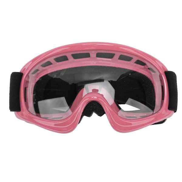 Børne Dirt Bike Briller Stødsikker UV Beskyttelse Motorcykel Briller til Udendørs Cykling Ski ATV Off Road Racing Pink