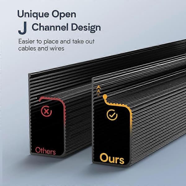 Cable Management Under Desk - Cable Organizer for Office and Home