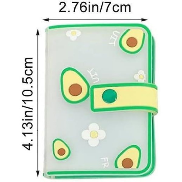Stilfuld Mini PVC kreditkortholder med 20 lommer - perfekt til kvinder