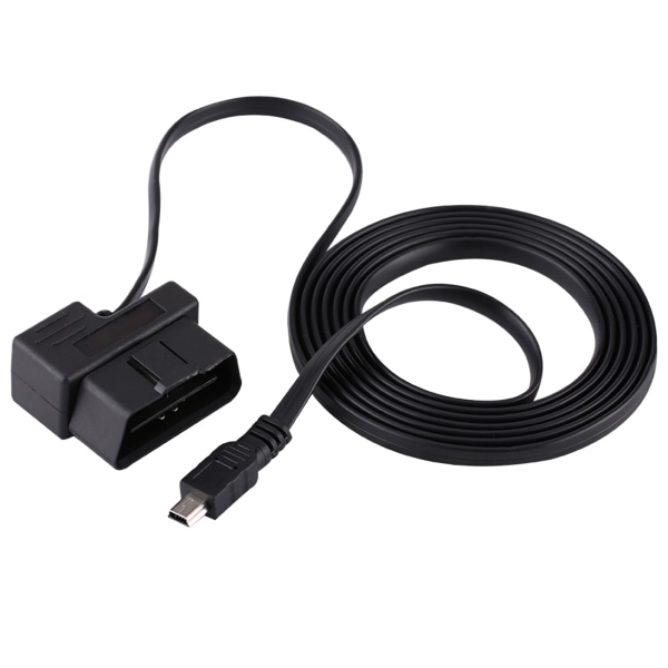 180 cm bil OBDII OBD2 EOBD 16pin diagnostisk förlängningsadapter till mini USB -kabel