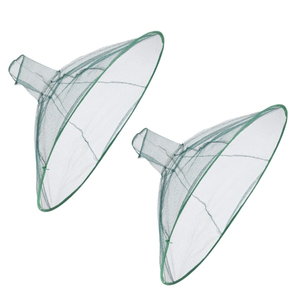 2st cirkulärt dragbart hopfällbart fiskenät 80 cm höghållfast nylon flytande mesh