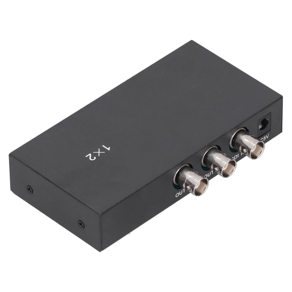 SDI Splitter Distributör Adapter 1 in 2 Out 1080P Stöd SDHD3GSDI med LED-indikator 100240V (EU-kontakt)