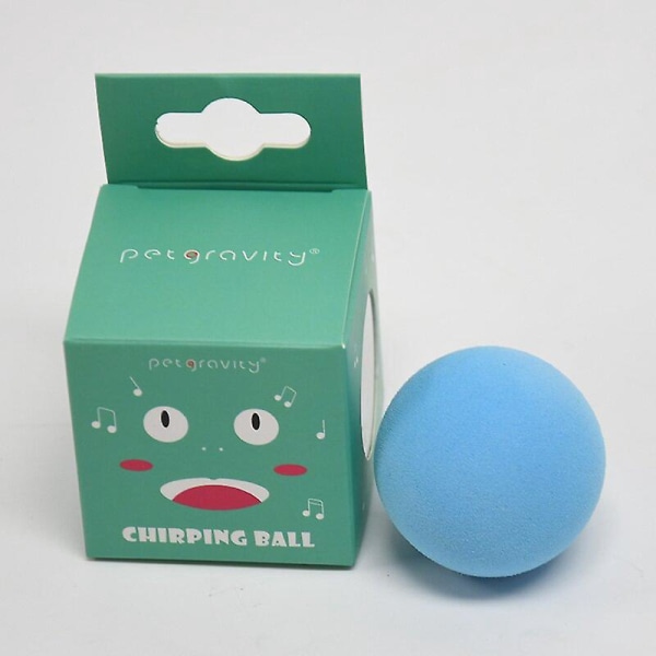 Realistisk interaktiv Blue Bird Cat Toy Ball med kattemynte - Perfekt for biting, avledning og tygging!