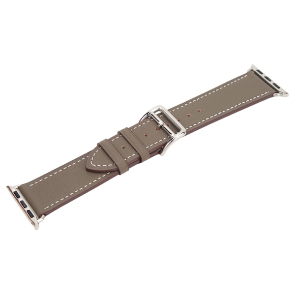 Älykello Nahkaremmi Yleinen Älykello Vaihtohihnaremmiksi IWatch Series SE 8 7 6 5 4 3 2 1 38mm 40mm 41mm Harmaa