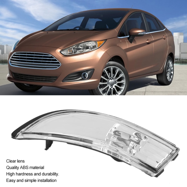 Dørvinge speil indikatorlinse klar Passer til Ford Fiesta MK7/MK7.5 2009-2017 Venstre side