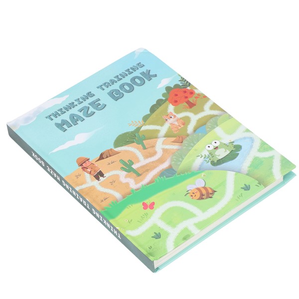 Mazes Workbook 24 udfordringer Hånd Øjekoordination Problemløsning Labyrint aktivitetsbog med pen til børn i alderen 2 til 8