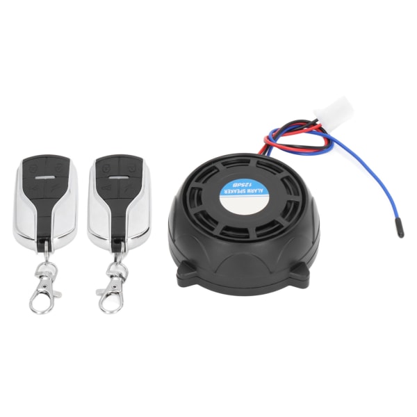 Motorsykkel Sikkerhet Alarm System Anti Theft 2 Fjernkontroll 12V Vanntett Universal for Motorsykler