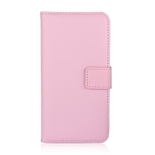 iPhone 13 - Ægte Læder Pung Etui - Vælg Farve! Lyserød pink