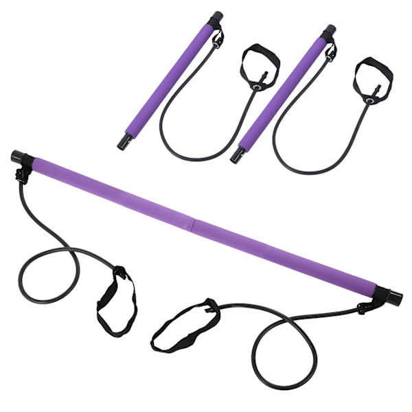 Multifunksjons Elastisk Pilatesstang for Hjemmet - Yoga Trekktau Treningsutstyr