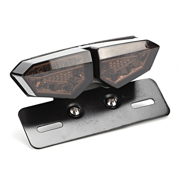 Retro Multifunktionell Motorcykel Bakljus LED Blinkers Bakbromsljus