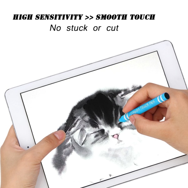 Smooth Touch Stylus Touch Pen Anti-ripe Nettbrett med høy følsomhet Touch Pen Blå