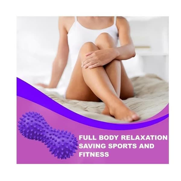 Sæt med 2 stk. 9 cm massagebolde, vandtætte myofascielle triggerpunkt-bolde til muskelafspænding