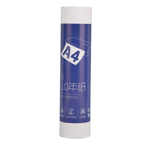 Termisk udskrivningspapir Sort mærkning Intermitterende positionering 50 ark pr. rulle Termisk papirruller til Zjiang A4-printer